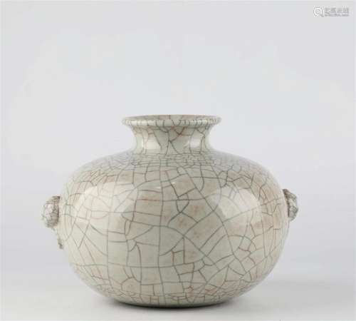 Ancient Chinese porcelain with natural cracks, 18th century