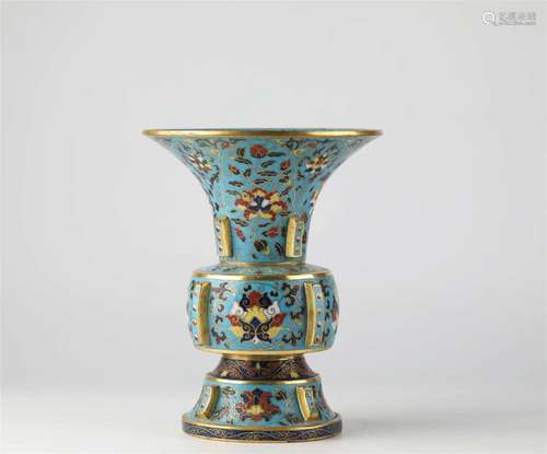 Chinese Cloisonne Huagu, Ming Dynasty