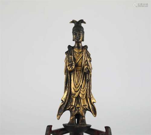 Chinese bronze gilded Buddha, Northern Wei Dynasty