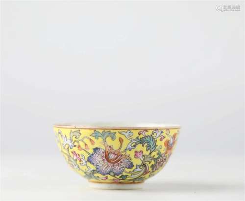 Chinese colored porcelain bowl, 18th century