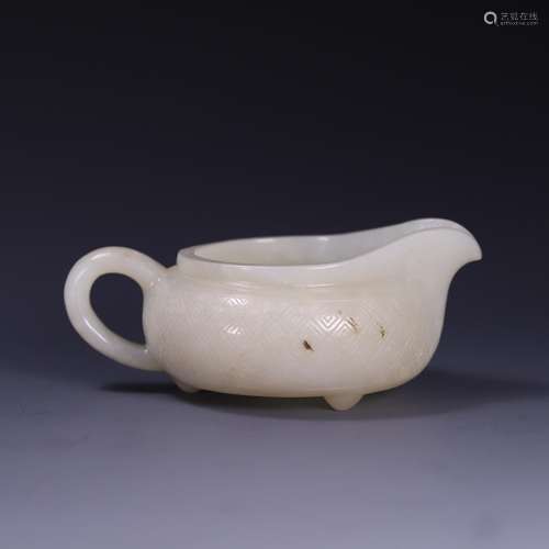 Hetian jade, fair mug size: 12 * * * * 8.5 5.3 cm, 229.6 g!