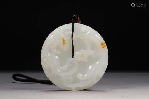 hetian jade therefore dragon cardSize: 5.4 * 1.2 cm weighs 6...