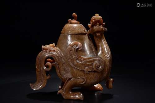 Ancient jade benevolent cover furnaceSize: 19 cm * 11.8 cm *...