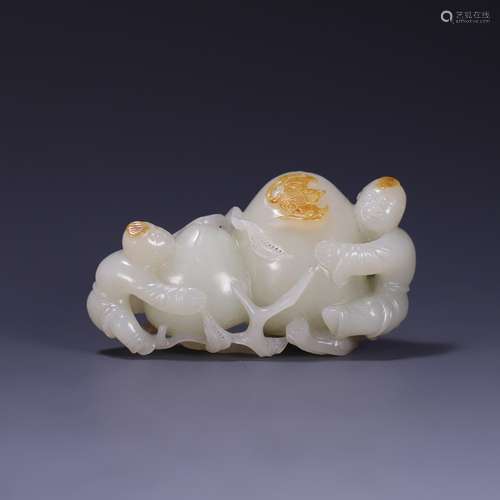 , hetian jade monkeys offer carved pieces, size: 8.1 * * * *...