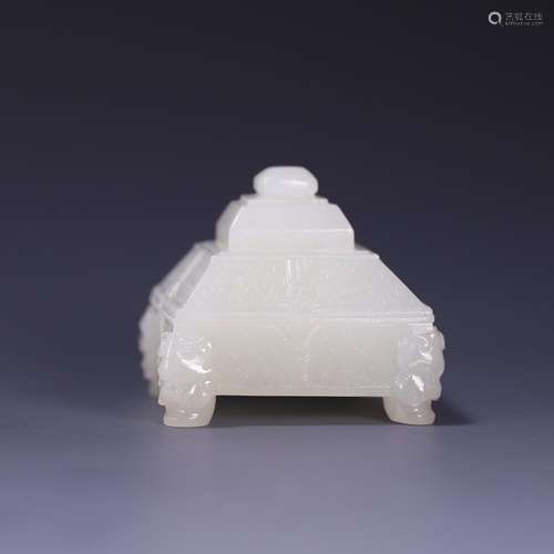 , hetian jade "four water cheng quadruped, size: 5.1 * ...