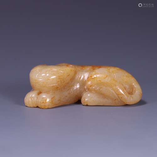 , hetian jade seed makings decubitus tiger, size: 6.0 * * * ...