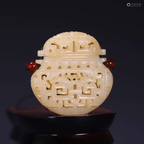 , hetian jade hollow out sweet bursa, size: 5.3 * * * * 5.2 ...