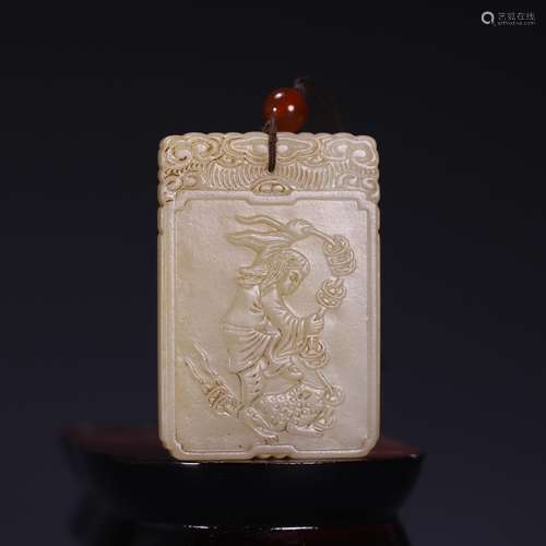 , hetian jade bang drama toad verse card, size: 5.8 * * * * ...