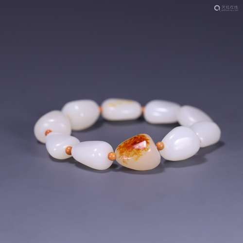 , hotan white jade with d string, size: 1.8 * 1.5 cm, 50 g!