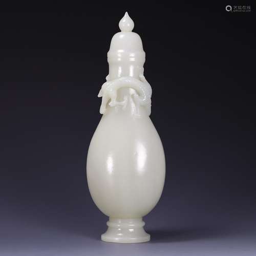 , hetian jade dragon grain bottle capSize: 23.5 * * * * 8.0 ...