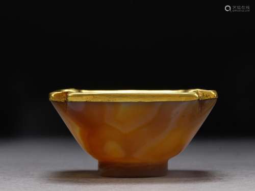 , agate gold bowlsSize: 6.8 * 3.4 cm 58 g.