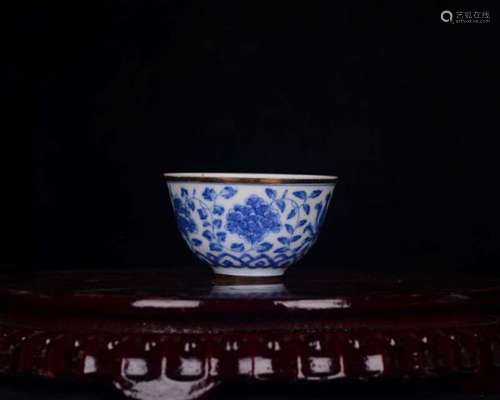 Chenghua guan kiln porcelain bound branch pattern paint cup ...