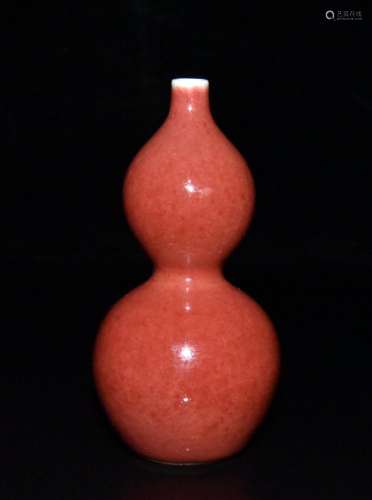 Ji red glaze piece of gourd bottle x5.8 11.4 300 cm