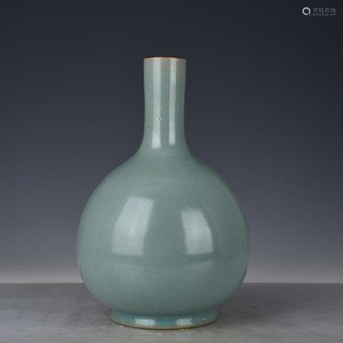 Your kiln azure glaze gall bladder antique vase 191008 antiq...