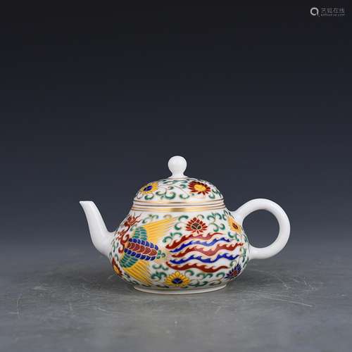 Chenghua colorful paint grain pot was 5 antique antiques of ...