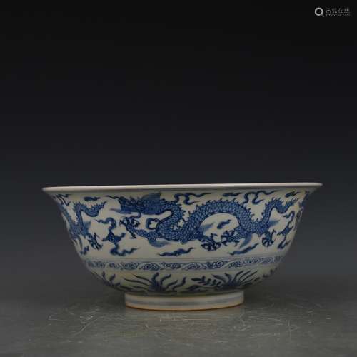 Doucai dragon bowl of 17 10 x 25 2400 selections