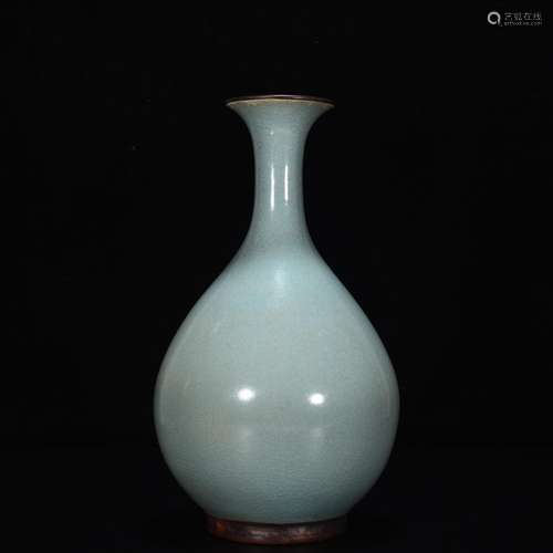 Your kiln azure glaze okho spring bottle mouth with copper (...