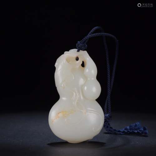 : hetian YuFu lu to piecesSize: 4.1 cm wide and 2.0 cm high ...