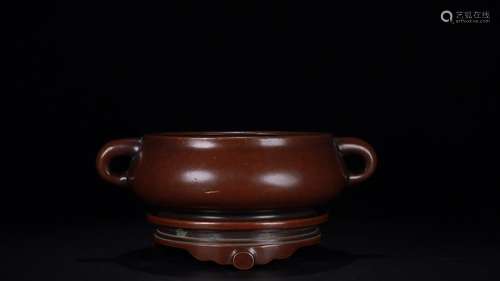 : jintong year, copper incense burnerSize: 18.3 cm wide and ...