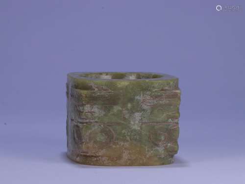 : ancient jade jade brownSize: 7.4 cm high 5.6 cm wide weigh...