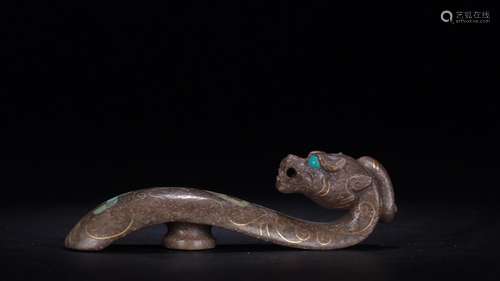 : ancient jade dragon hookSize: 7.2 cm wide and 1.6 cm high ...