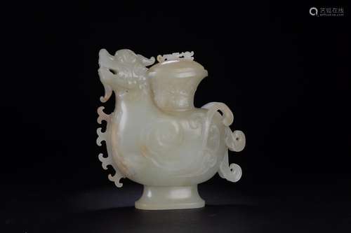 : hetian jade ancient animal designSize: 11.3 cm wide and 3....