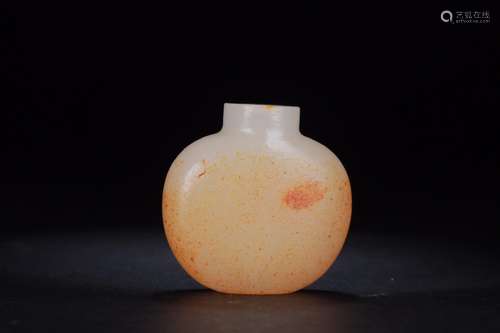 : hetian jade snuff bottlesSize: 4.4 cm wide and 1.8 cm high...