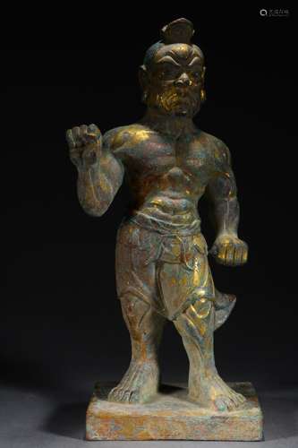 Ancient: copper and gold like god statues.Size 15 x10x37cm w...