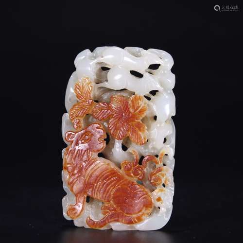 Hetian jade and powerful brandSize 6 cm thick 0.8 cm long we...