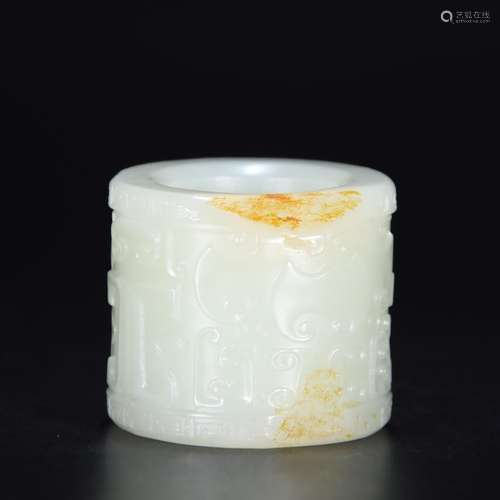 Hetian jade BanZhiSize 3 cm inner diameter 2 cm high weight ...