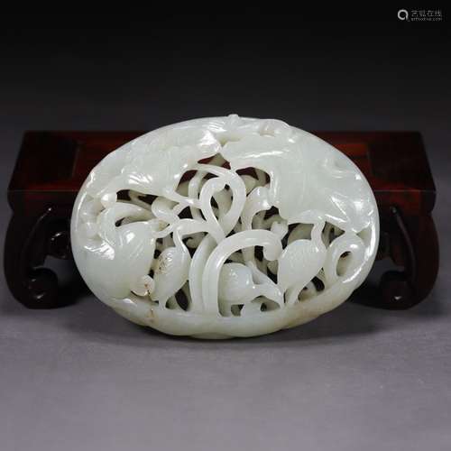 Hetian jade even all the way Mr Son set with 1.4 cm thick 7 ...