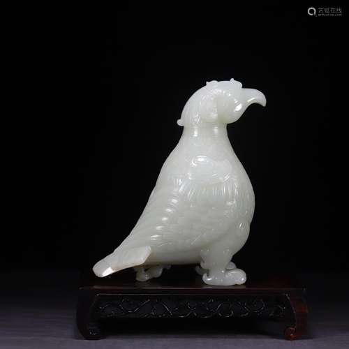 , hetian jade god NiaoZun 20 cm in length 15 cm high 9 cm wi...