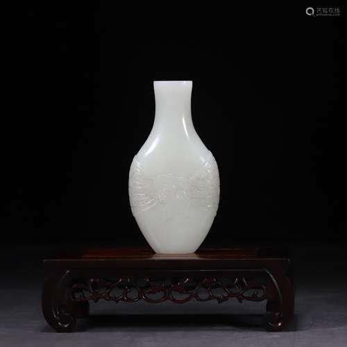 , hetian jade net bottle of 9.6 cm high 2.2 cm wide and 5.1 ...