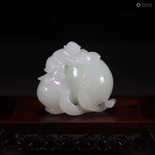 Open the ancient philosophers, hetian jade, many children f ...