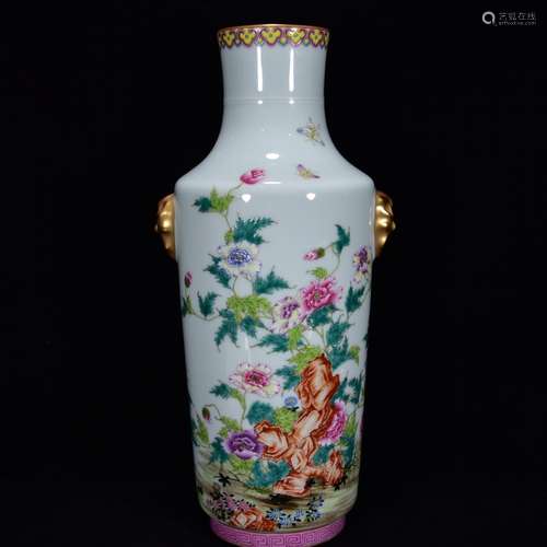 Pastel gold corn poppy grain tiger bottle 36 * 17