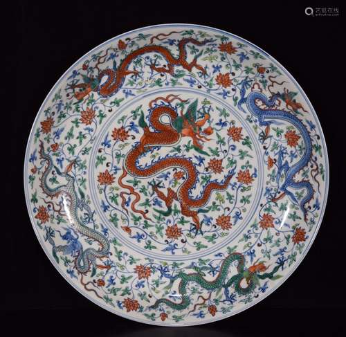 Chenghua dou dragon grain size 6 * 42 cm