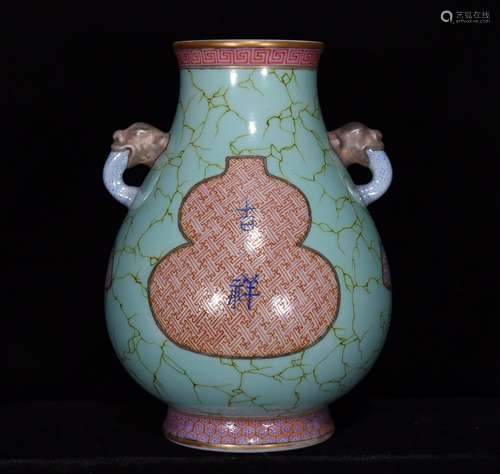 Pastel alum red jixiangruyi grain size 18 * 14 cm