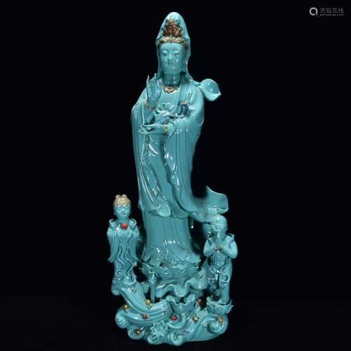 A hoard of glair colour guanyin 49 * 19