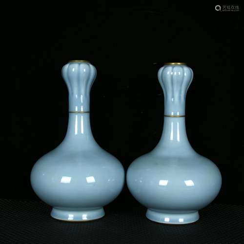 Powder green 秞 gold bottle of garlic24 cm diameter of 15 ce...