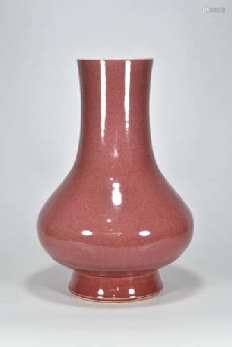 Cowpea red glaze bottle35 cm high 23 cm in diameter