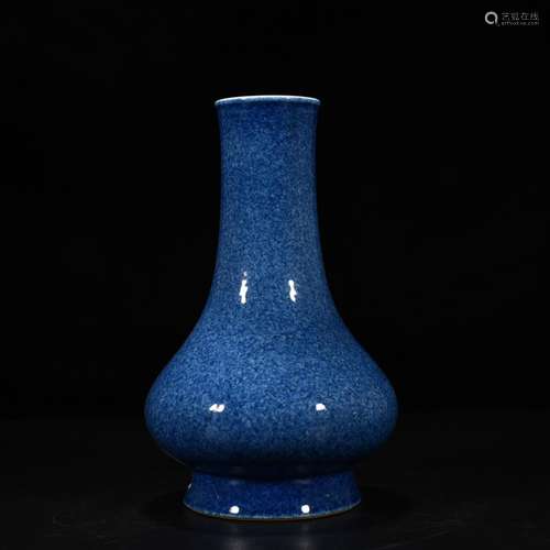 With blue glaze wear with straight neck bottles of 23 cm * 1...