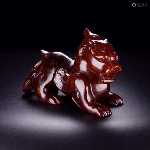 Hetian jade benevolent furnishing articles to a rigid exquis...