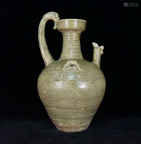 The old kiln porcelain piece crested pot 44.5 x26cm 1800 ope...