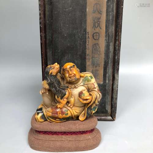 Wooden box pack CangDong gao Yin sent you long boled stand s...