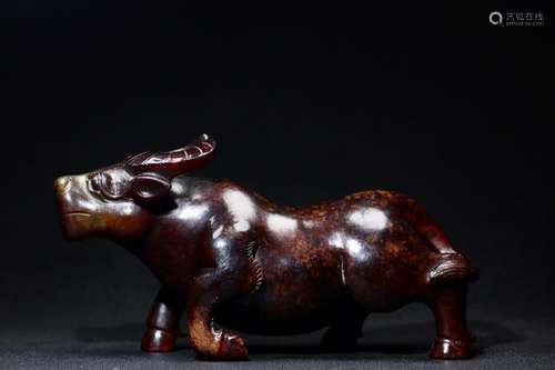 Hetian jade jade cattle bullish exquisite jade oil moisten w...