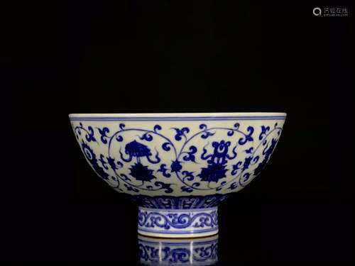 Blue and white sweet grain bowl of 8.5/15.5.569006798