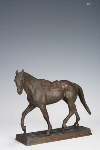 雕塑铜马