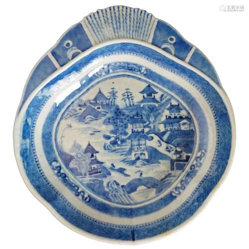 Chinese Nanking Shrimp Dish 18th/19th Century