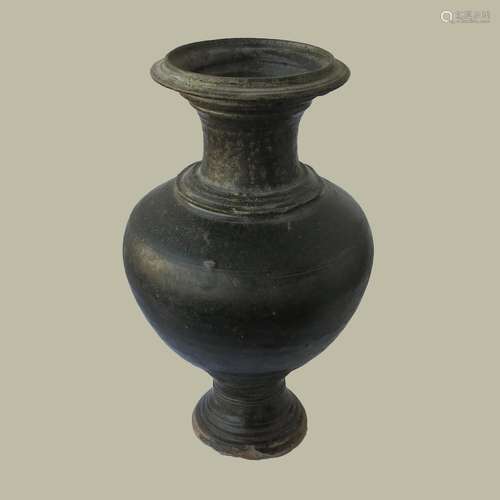 Antique Cambodia Khmer Vase from 12., 13, Ct