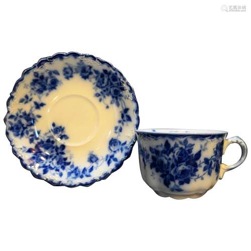 J&G Meakin Leon Flow Blue Cup Saucer